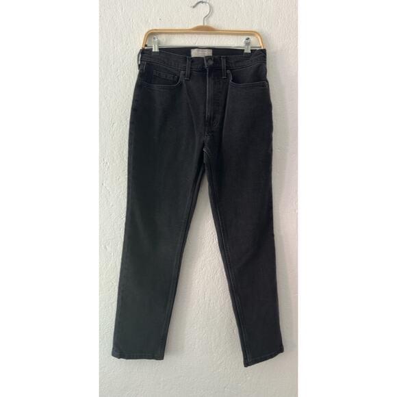 Everlane Jeans Womens 27 Black Crop StraightOrganic Cotton Original Cheeky Denim - Picture 1 of 11
